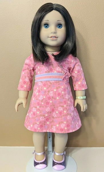 NEW AMERICAN GIRL DOLL + BOOK Girl of the Year 2009 KRISSA 18" GOTY Brown Blue