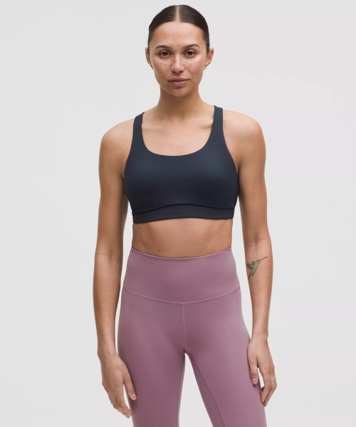 lululemon Energy Bra Medium Support, B-D Cups *Evolve - True Navy - S