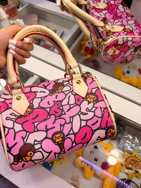 pink abc milo mini bag 