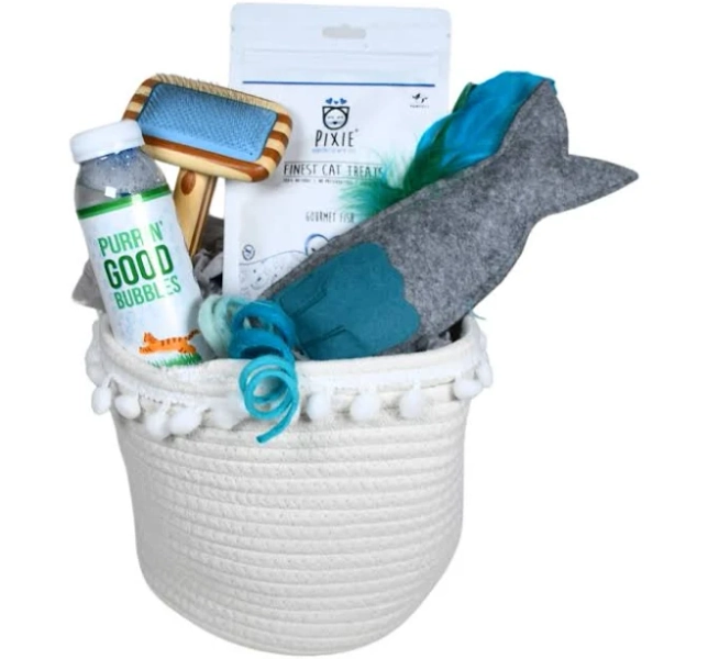 Our Green House Cat Gift Baskets Kitten Basket