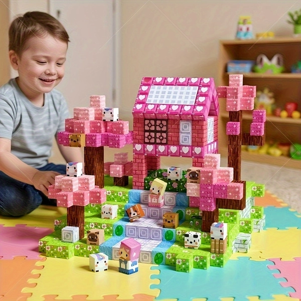 100 magnetic building blocks children's toys, suitable for girls over 3 years old, upgraded STEM sensory gifts, princess magnet games, children's educational toys, Learning Through Play, Sensory Play, Princess Theme, Playful Learning, Educational