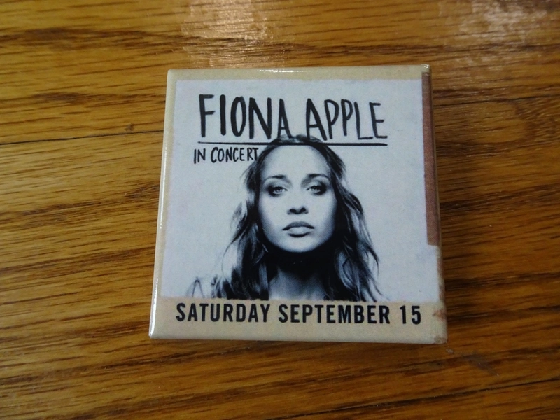 Pin Button The Joint Las Vegas Fiona Apple Concert September 15