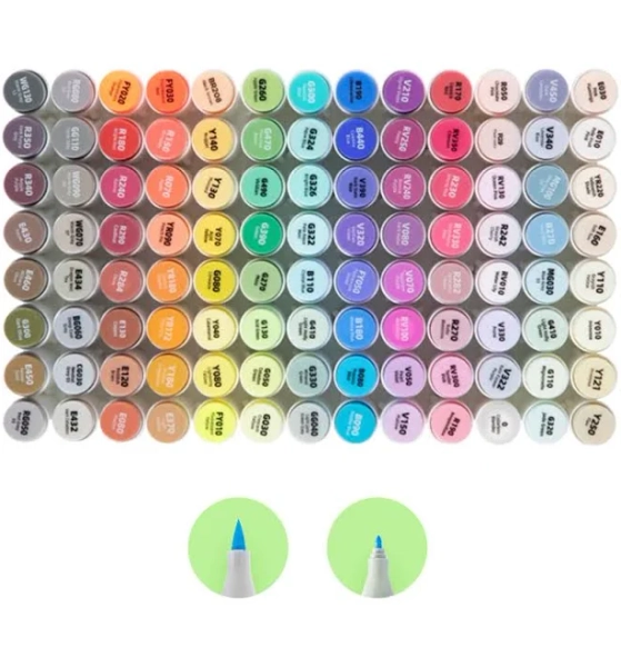 Ohuhu Pastel Alcohol Brush Markers 48 Pastel Colors Blossoming
