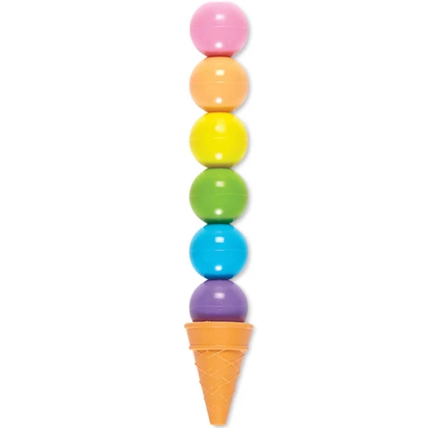 Rainbow Scoops Scented Stacking Erasable Crayons