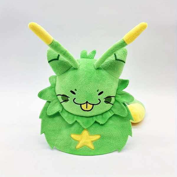 New Gnarpy Green Cat Plush - Internet Icon Stuffed Animal, Green Plush Doll for Bedtime Companion, Birthday Gift for & s, Nostalgic Collectible for