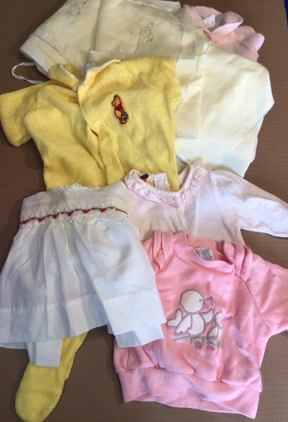 Lot #2 Vintage 1980s Girls Baby Toddler Clothes - Pooh Bear, Alexis, Carter’s