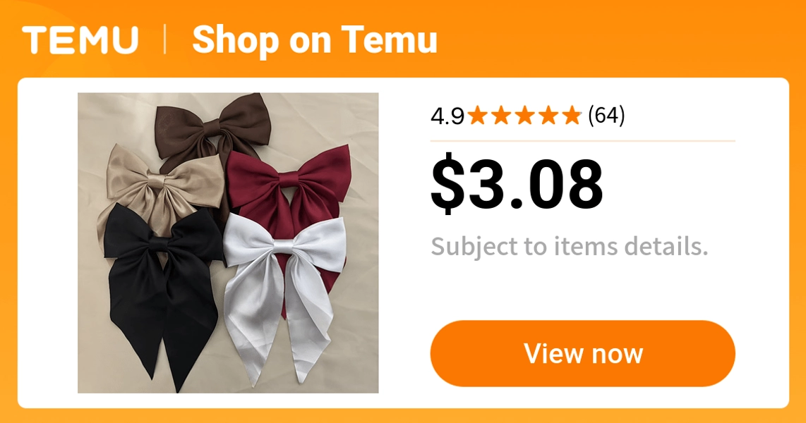 5pcs elegant bow hair clips set teens women neutral pastel - Temu
