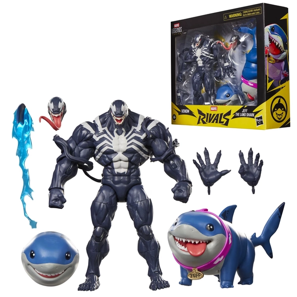 Marvel Legends Series Marvel Rivals Venom & Jeff the Land Shark 6-Inch Action Figures - Walmart.com
