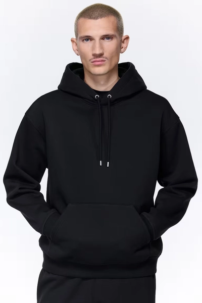Loose Fit Hoodie - Black