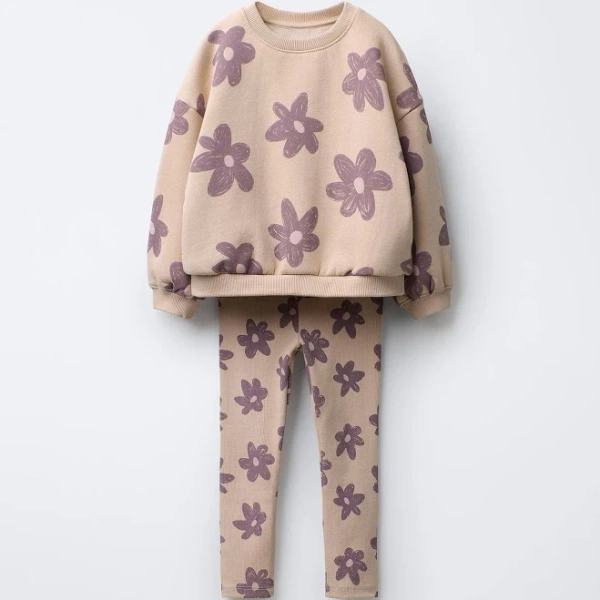 Zara Kids Jogging Sweatshirt and Leggings Set