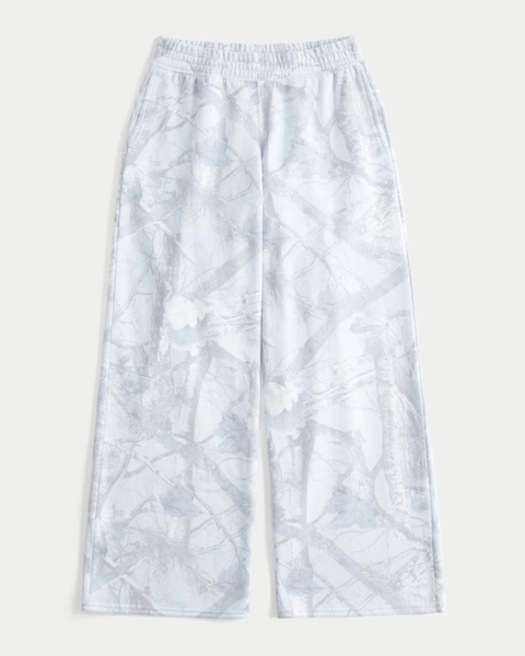 Light lilac Camo Baggy Sweatpants