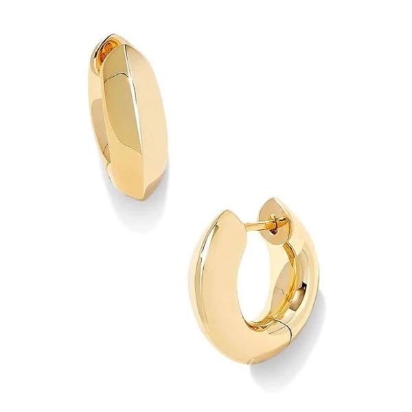 Kendra Scott Mikki Metal Huggie Earrings