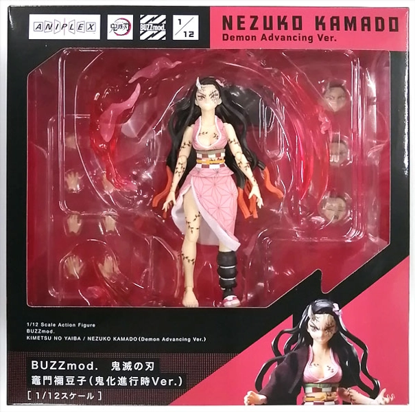 (Pre-owned ITEM:B/BOX:B)BUZZmod. Demon Slayer: Kimetsu no Yaiba Nezuko Kamado (Advanced Demon Form Ver.) 1/12 Action Figure (ANIPLEX+ Exclusive)(Released)