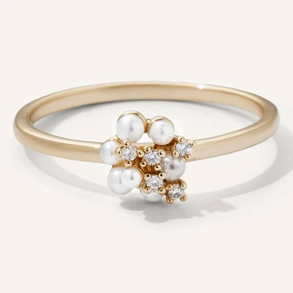 Olive & Piper Lorena Silver Tone Plated Ring