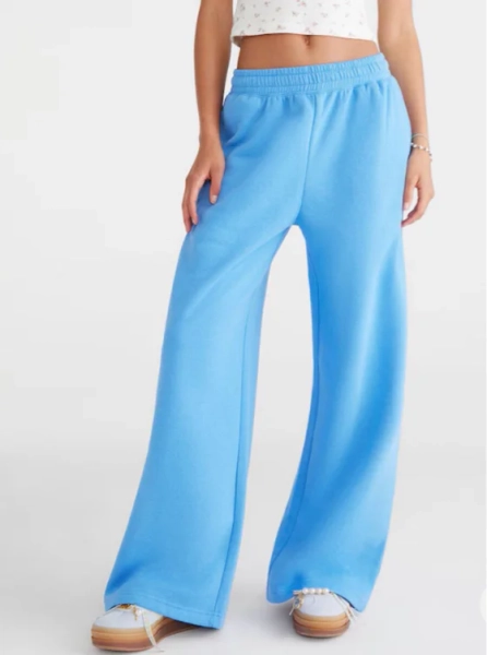 Mid-Rise Wide Leg Sweatpants