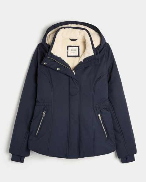 Faux Fur-Lined All-Weather Jacket
