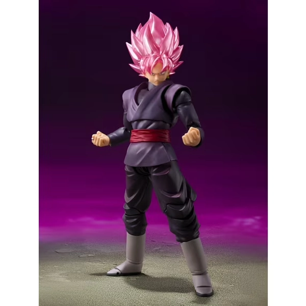 Dragon Ball Super S.H.Figuarts Goku Black Super Saiyan Rose 5.5” Collectible Figure, Bandai, Toys