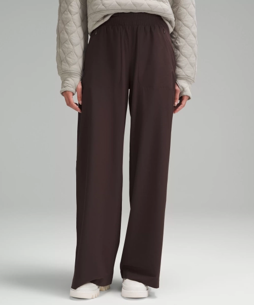 Swift Mid-Rise Wide-Leg Pant - Espresso - 10