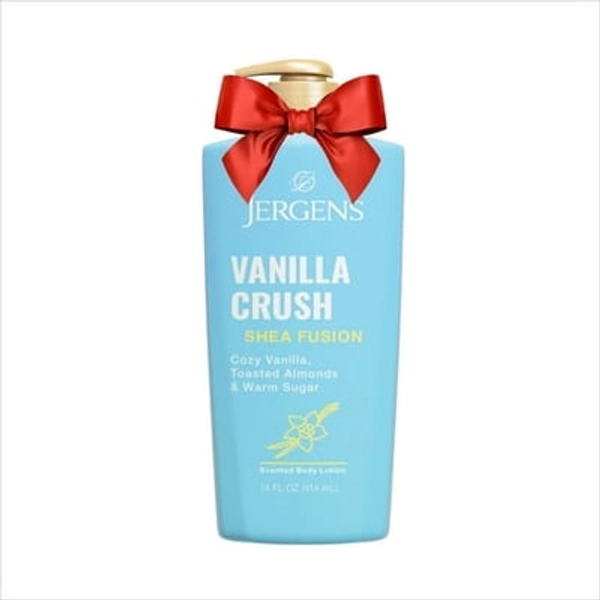 KAO USA INC. Jergens Shea Fusion Vanilla Crush Scented Body Lotion  Moisturizer for Dry Skin  14 fl oz