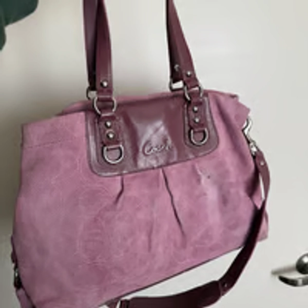 Suede Coach Ashley Satchel