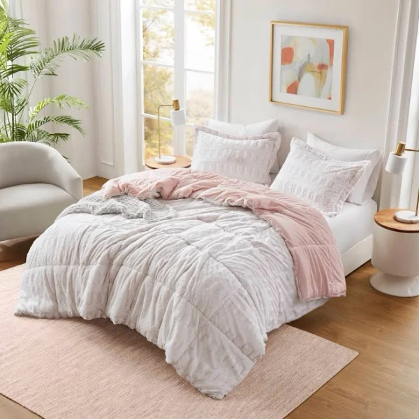Gia Fur Comforter Mini Set Madison Park