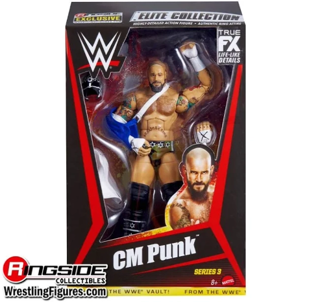 WWE Wrestling Series 3 CM Punk Action Figure