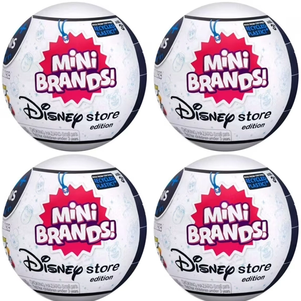 Novelty & Gag Toys 5 Surprise Mini Brands Disney Store Edition Lot of 4 Mystery Packs