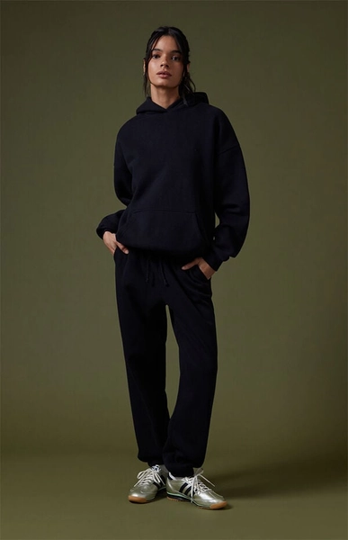 Black Core Vintage Wash Pullover Hoodie