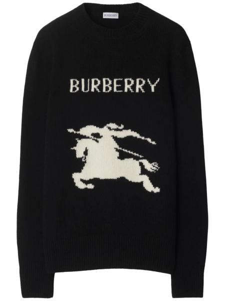 Burberry Equestrian Knight Sweater | Black | FARFETCH