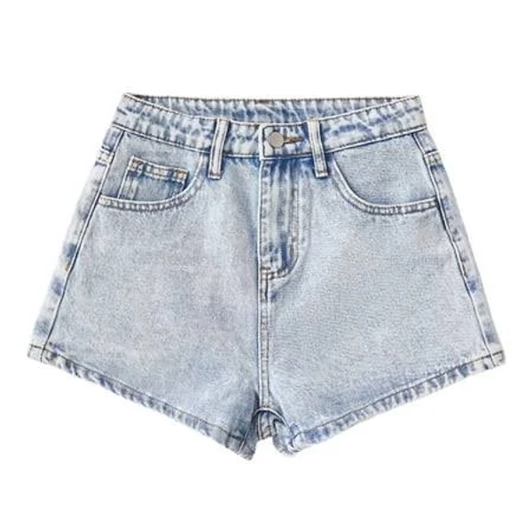 Girls' Elastic Denim Shorts