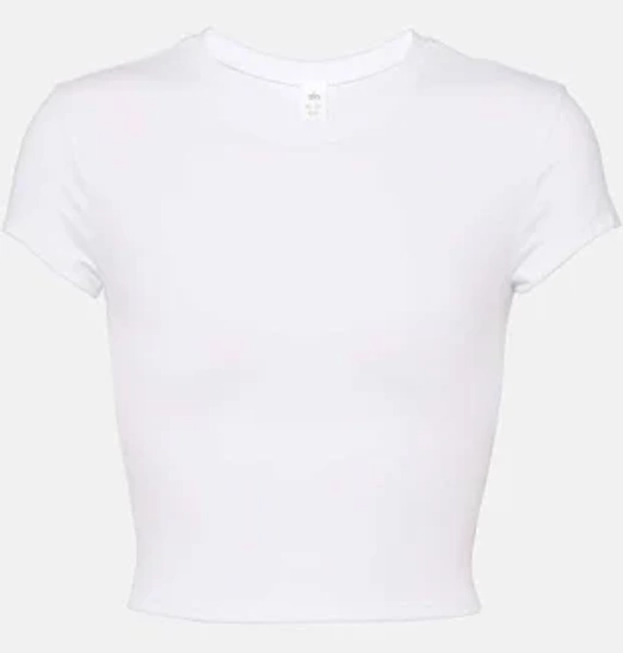 Women Alo Soft Crop Finesse Short Sleeve Top