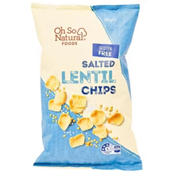 Salted Lentil Chips 120g