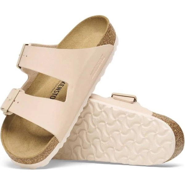 BIRKENSTOCK Arizona Birko-Flor New Beige Two-Strap Sandals