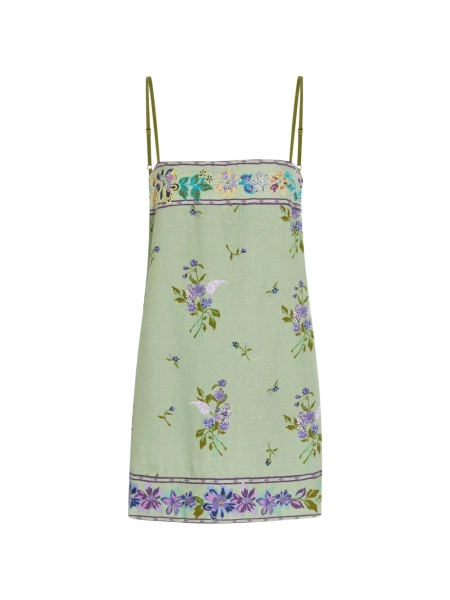 Free People robe courte à fleurs brodées | M