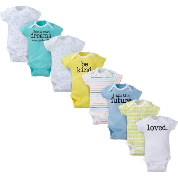 Onesies Brand Baby Boy or Girl Gender Neutral Short Sleeve Onesies Bodysuits