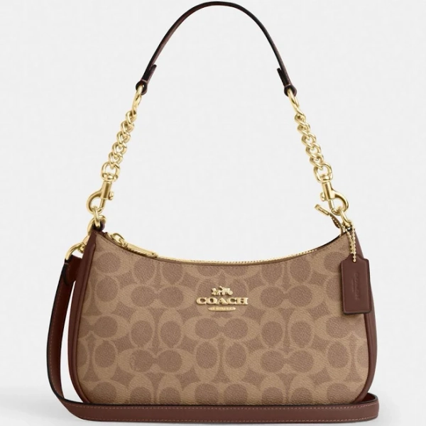 Coach Women's Teri Shoulder Bag in Signature Canvas