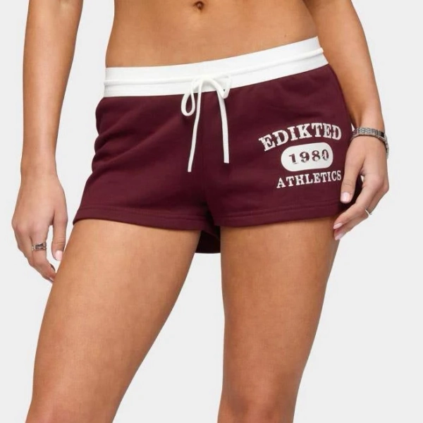 Edikted Women's Athlete Contrast Micro Shorts