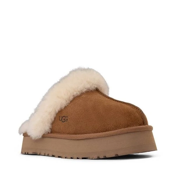 Womens UGG Disquette Platform Clog - Chestnut - Size 9