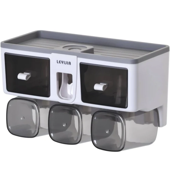 Seventh Avenue Toothpaste Dispenser and Toiletry Organizer