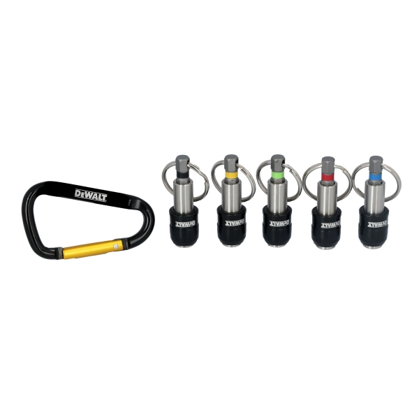DEWALT Keyring 5 -Pack Screwdriving bit holder Set