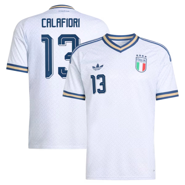 Riccardo Calafiori Italy National Team adidas 2026 Away Replica Jersey - Light Blue