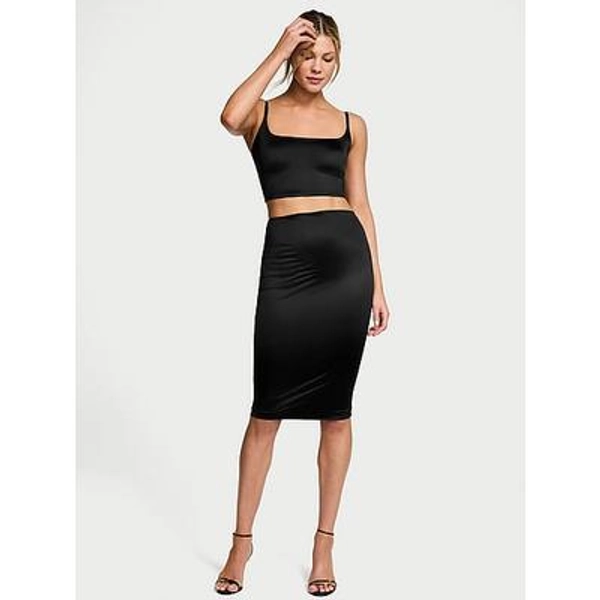 SoSleek™ Bralette & Tube Skirt Set, Black, S - Women's Bottoms - Victoria's Secret