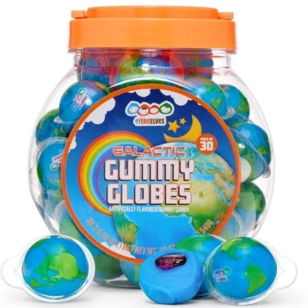 4YoreElves 30 Cool Planet Gummy Candy
