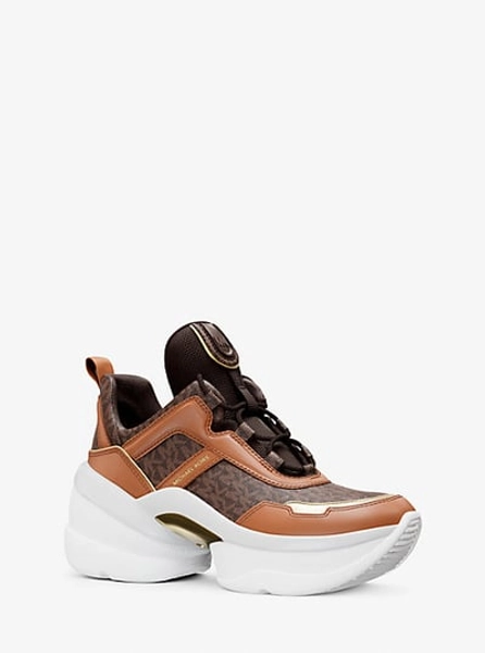 Michael Kors Olympia Signature Logo Trainer