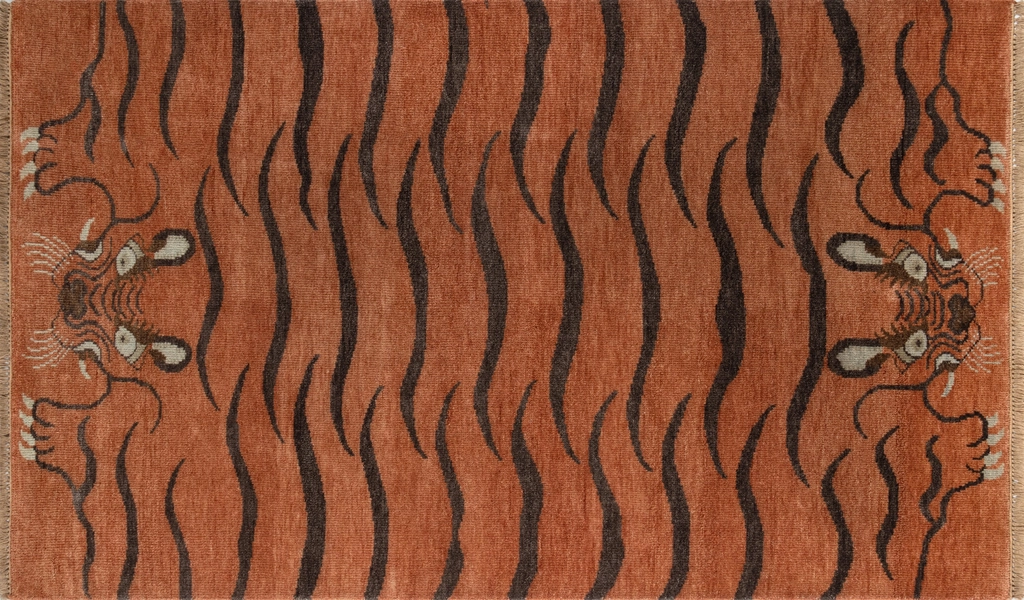 Kouang Tiala Transitional Rug, Red