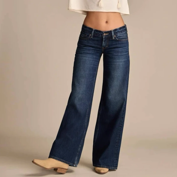Lucky Brand Women's Super Low Rise Ultra Wide Jeans