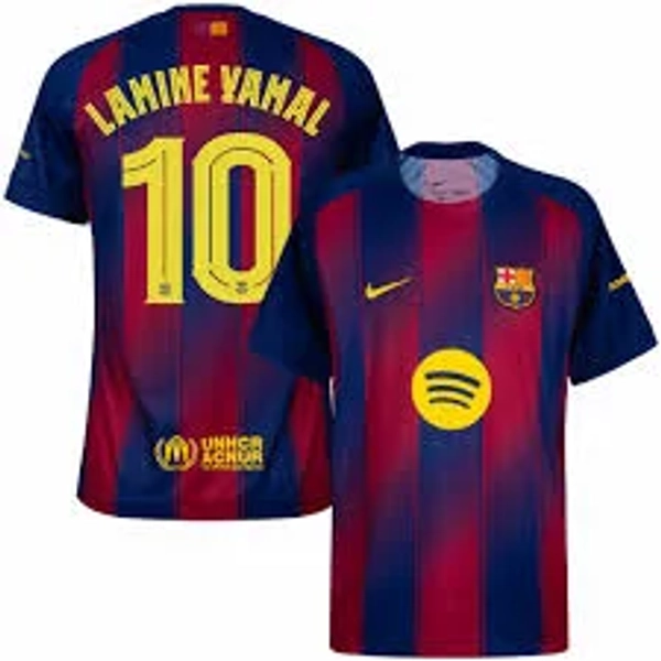 Nike Barcelona Home Lamine Yamal 10 Jersey 2025-2026 (Champions League)