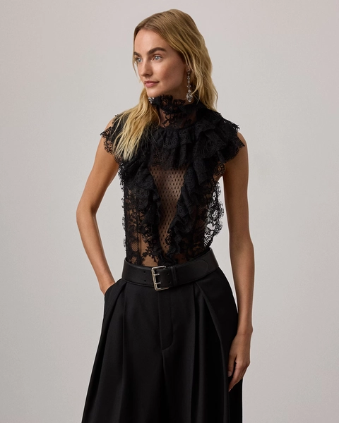 Gemma Floral Cotton Lace Bodysuit