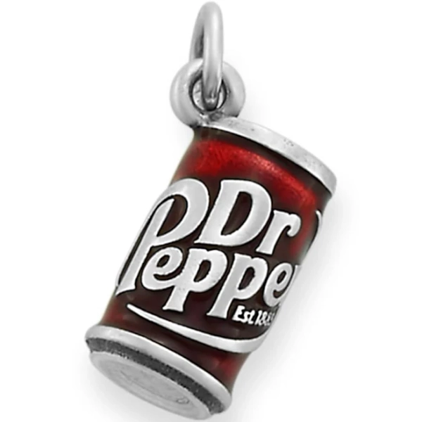 James Avery Sterling Silver Enamel Dr. Pepper Charm
