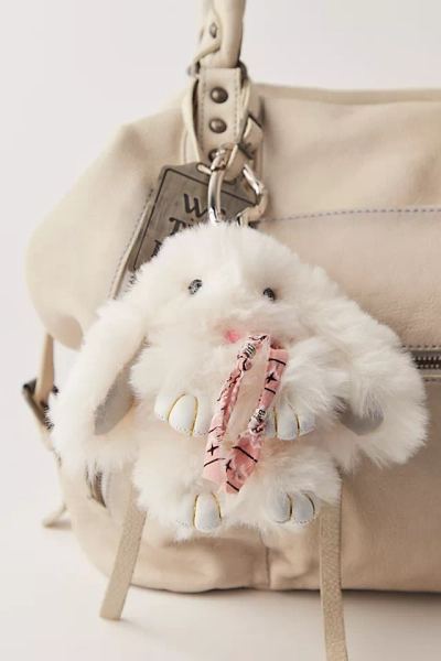 Fluffy Rabbit Bag Charm
